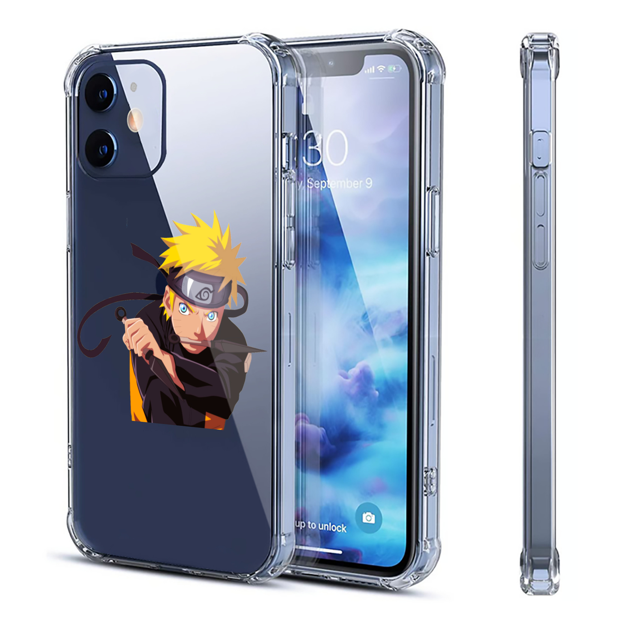 （画像用） NARUTO -ナルト- うずまき ナルト Uzumaki Naruto 【iPhone 12シリーズ対応】透明スマホケース（クリアソフトケース）